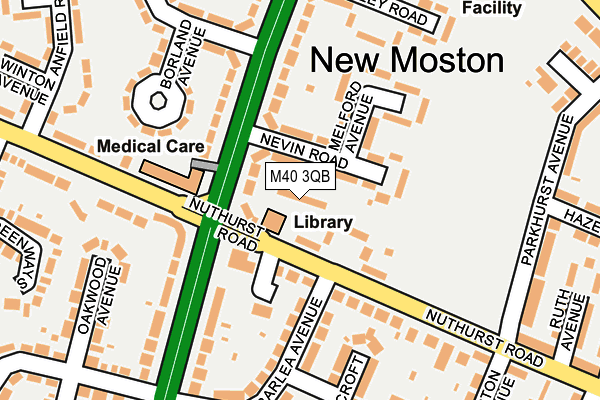 M40 3QB map - OS OpenMap – Local (Ordnance Survey)