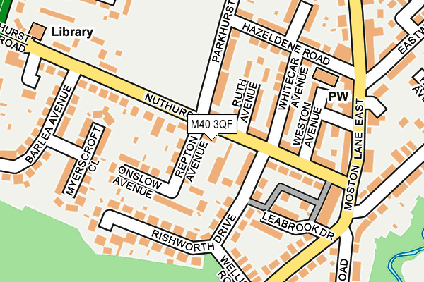 M40 3QF map - OS OpenMap – Local (Ordnance Survey)