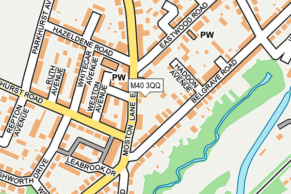 M40 3QQ map - OS OpenMap – Local (Ordnance Survey)