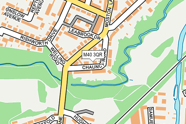 M40 3QR map - OS OpenMap – Local (Ordnance Survey)