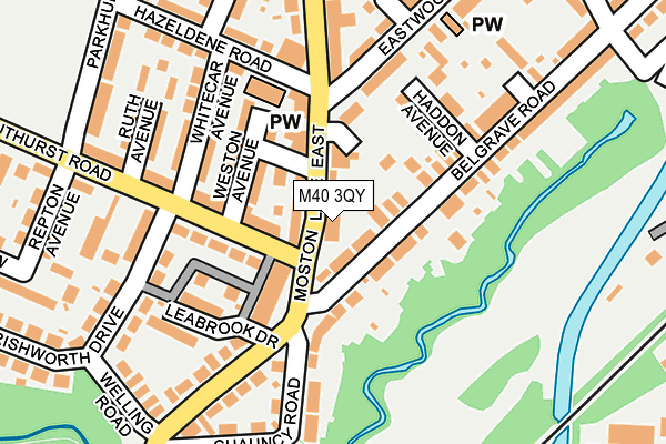 M40 3QY map - OS OpenMap – Local (Ordnance Survey)