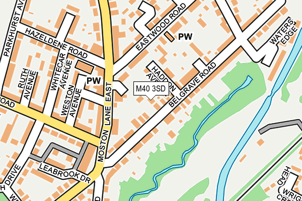 M40 3SD map - OS OpenMap – Local (Ordnance Survey)