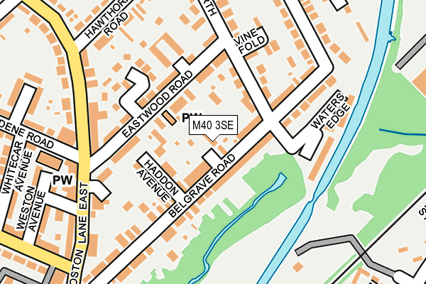 M40 3SE map - OS OpenMap – Local (Ordnance Survey)