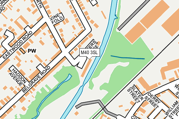 M40 3SL map - OS OpenMap – Local (Ordnance Survey)