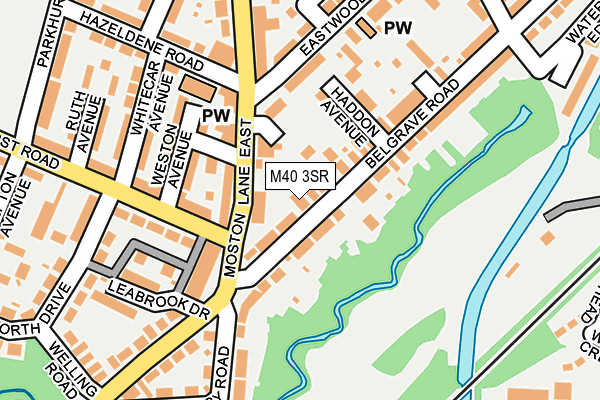 M40 3SR map - OS OpenMap – Local (Ordnance Survey)
