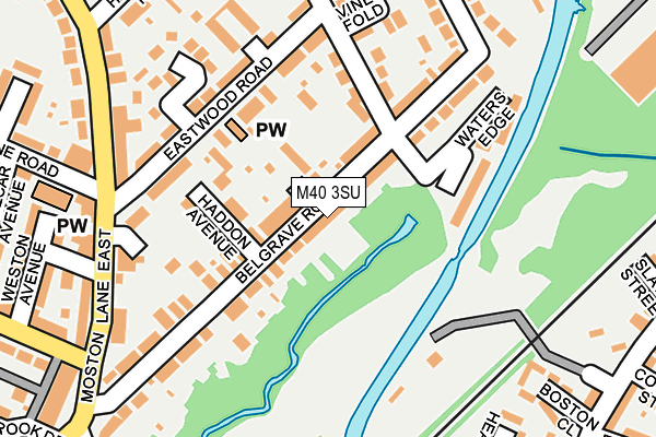 M40 3SU map - OS OpenMap – Local (Ordnance Survey)