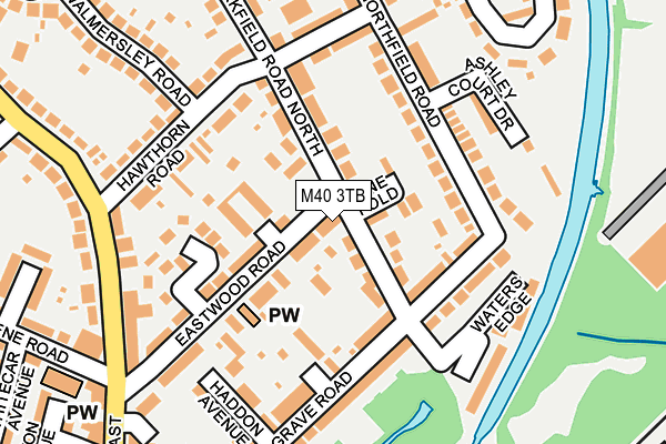 M40 3TB map - OS OpenMap – Local (Ordnance Survey)
