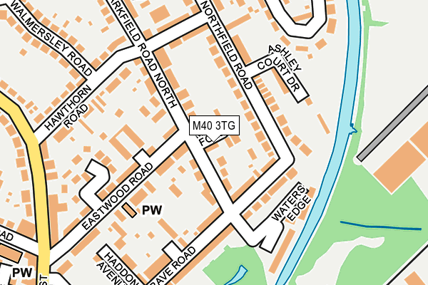 M40 3TG map - OS OpenMap – Local (Ordnance Survey)