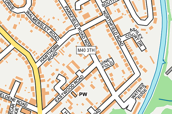M40 3TH map - OS OpenMap – Local (Ordnance Survey)