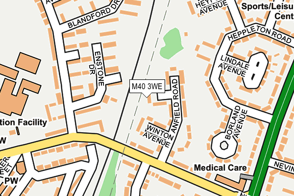 M40 3WE map - OS OpenMap – Local (Ordnance Survey)