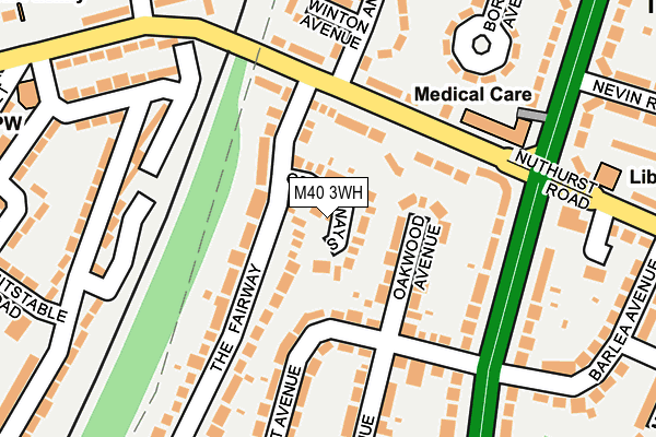 M40 3WH map - OS OpenMap – Local (Ordnance Survey)