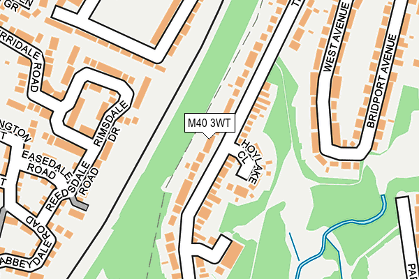 M40 3WT map - OS OpenMap – Local (Ordnance Survey)