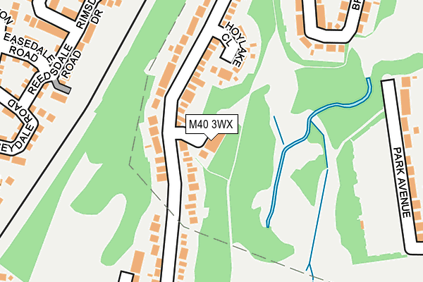 M40 3WX map - OS OpenMap – Local (Ordnance Survey)