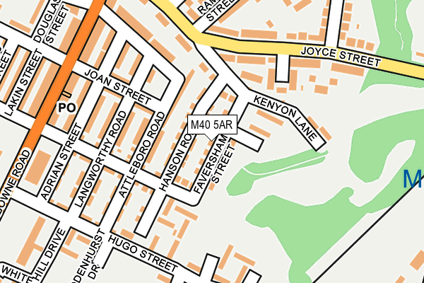 M40 5AR map - OS OpenMap – Local (Ordnance Survey)