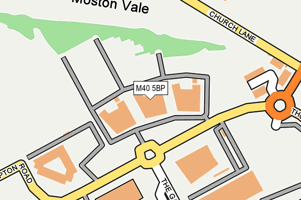 M40 5BP map - OS OpenMap – Local (Ordnance Survey)