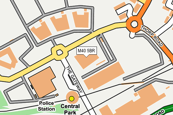 M40 5BR map - OS OpenMap – Local (Ordnance Survey)