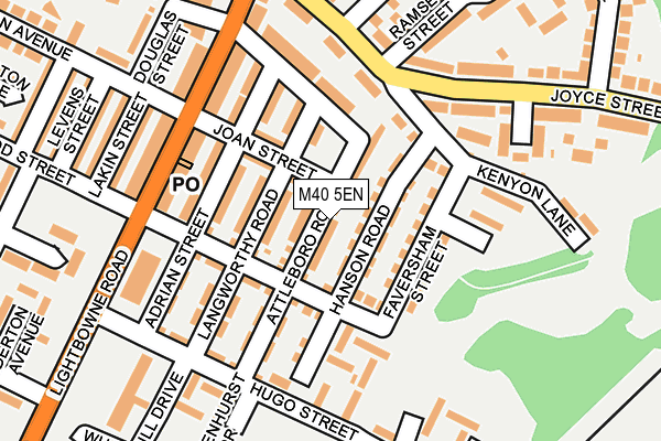 M40 5EN map - OS OpenMap – Local (Ordnance Survey)