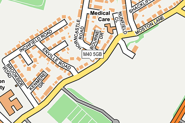 M40 5GB map - OS OpenMap – Local (Ordnance Survey)
