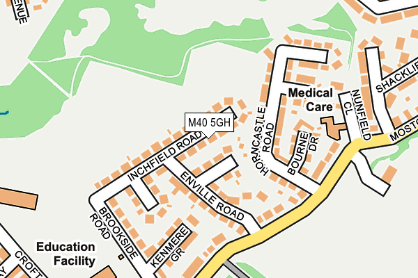 M40 5GH map - OS OpenMap – Local (Ordnance Survey)