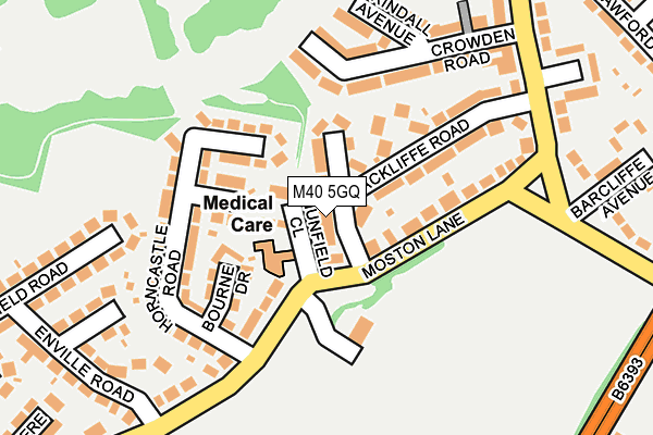 M40 5GQ map - OS OpenMap – Local (Ordnance Survey)