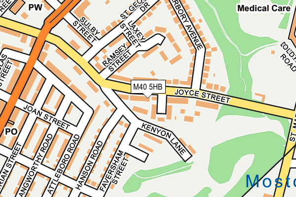 M40 5HB map - OS OpenMap – Local (Ordnance Survey)
