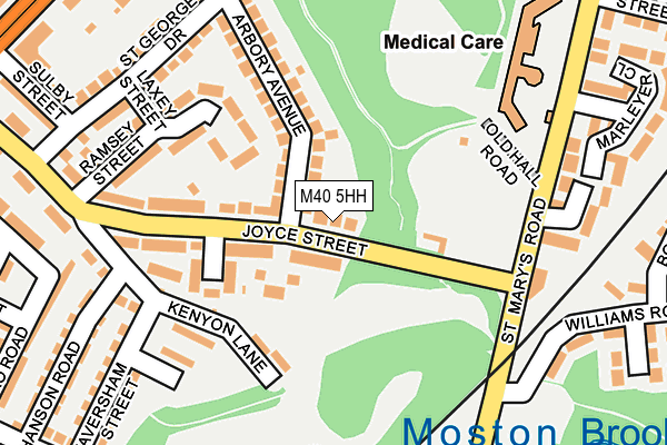 M40 5HH map - OS OpenMap – Local (Ordnance Survey)