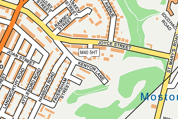 M40 5HT map - OS OpenMap – Local (Ordnance Survey)