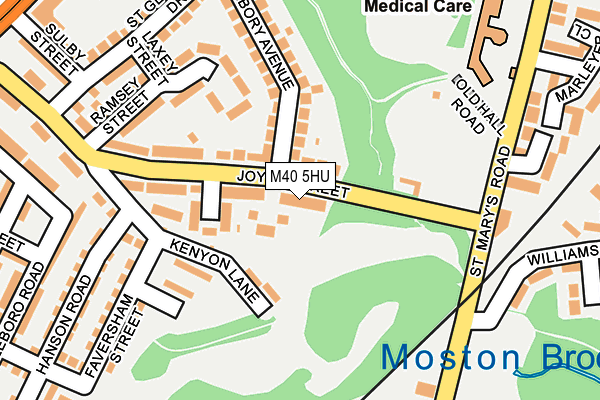 M40 5HU map - OS OpenMap – Local (Ordnance Survey)