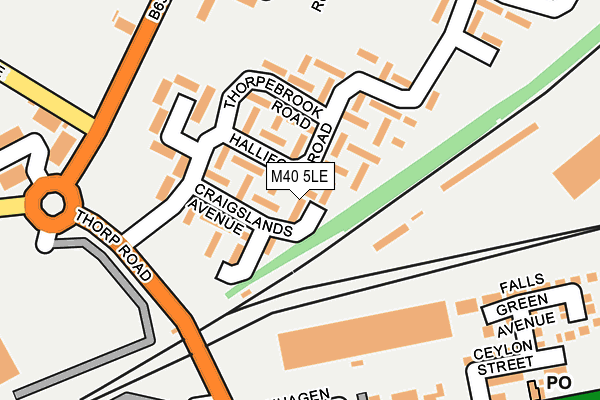 M40 5LE map - OS OpenMap – Local (Ordnance Survey)