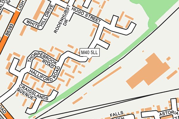 M40 5LL map - OS OpenMap – Local (Ordnance Survey)