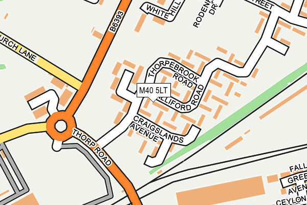 M40 5LT map - OS OpenMap – Local (Ordnance Survey)