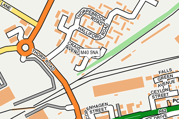 M40 5NA map - OS OpenMap – Local (Ordnance Survey)