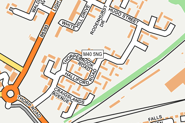 M40 5NG map - OS OpenMap – Local (Ordnance Survey)