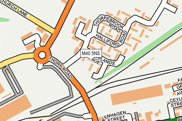 M40 5NS map - OS OpenMap – Local (Ordnance Survey)