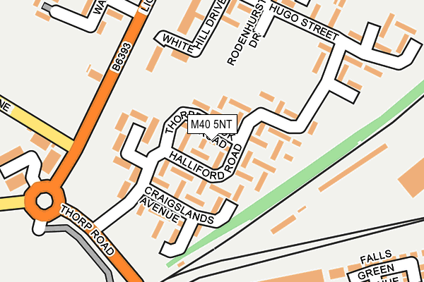 M40 5NT map - OS OpenMap – Local (Ordnance Survey)