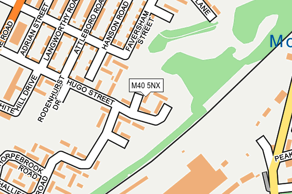 M40 5NX map - OS OpenMap – Local (Ordnance Survey)