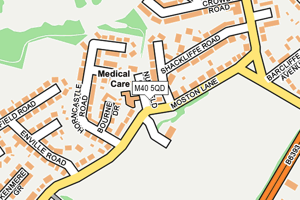 M40 5QD map - OS OpenMap – Local (Ordnance Survey)