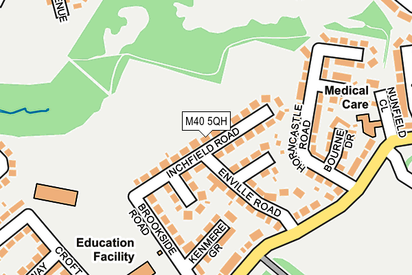 M40 5QH map - OS OpenMap – Local (Ordnance Survey)