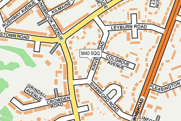 M40 5QQ map - OS OpenMap – Local (Ordnance Survey)