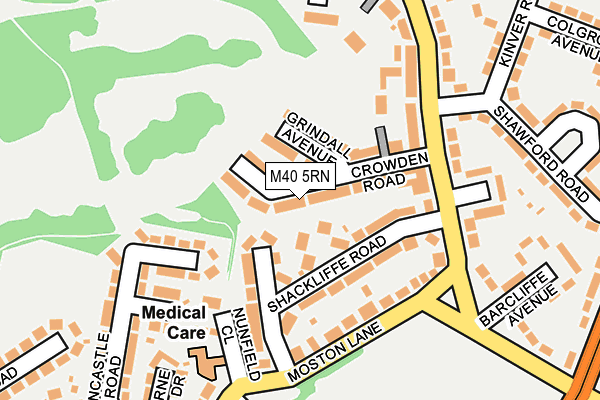 M40 5RN map - OS OpenMap – Local (Ordnance Survey)