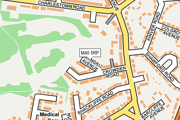 M40 5RP map - OS OpenMap – Local (Ordnance Survey)