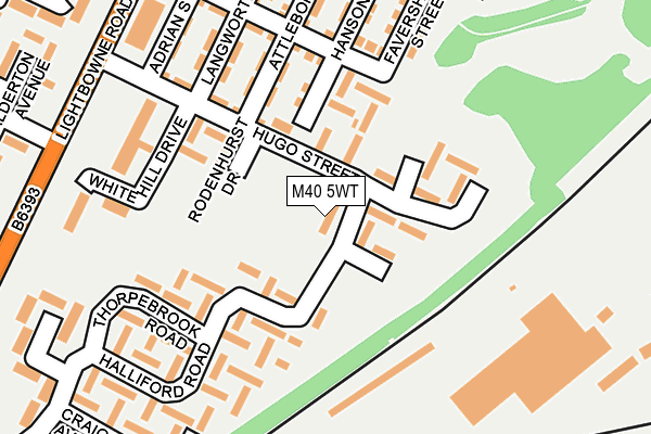 M40 5WT map - OS OpenMap – Local (Ordnance Survey)