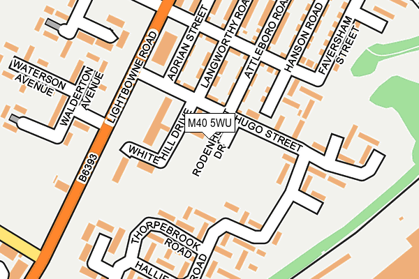 M40 5WU map - OS OpenMap – Local (Ordnance Survey)