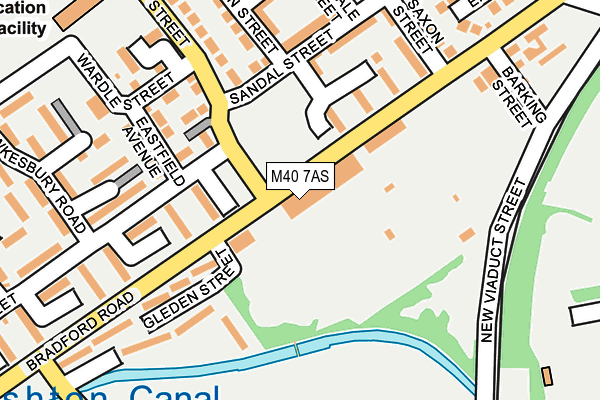 M40 7AS map - OS OpenMap – Local (Ordnance Survey)