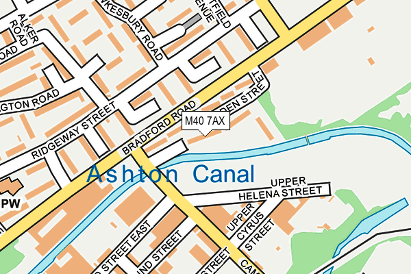 M40 7AX map - OS OpenMap – Local (Ordnance Survey)