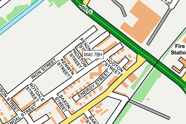 M40 7BH map - OS OpenMap – Local (Ordnance Survey)