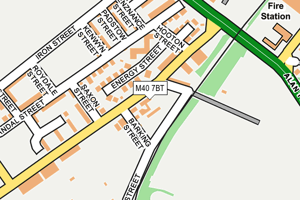 M40 7BT map - OS OpenMap – Local (Ordnance Survey)