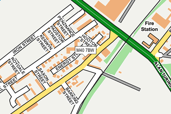 M40 7BW map - OS OpenMap – Local (Ordnance Survey)