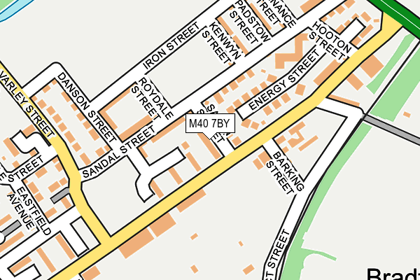 M40 7BY map - OS OpenMap – Local (Ordnance Survey)