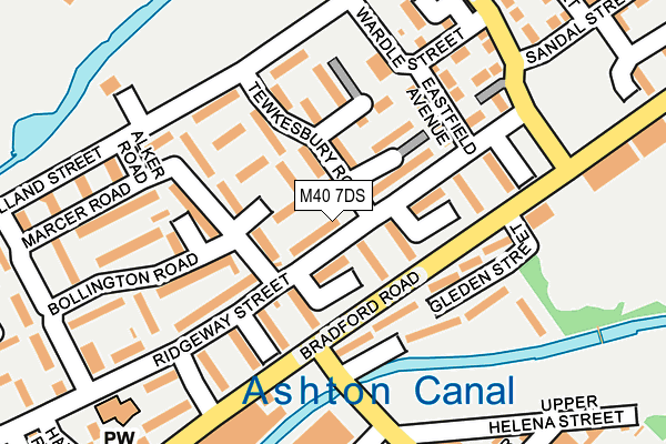 M40 7DS map - OS OpenMap – Local (Ordnance Survey)